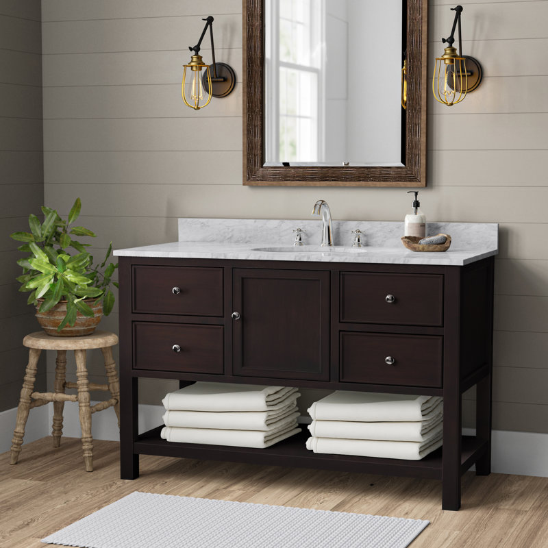 Gracie Oaks Catherine 48" Single Bathroom Vanity Set & Reviews Wayfair